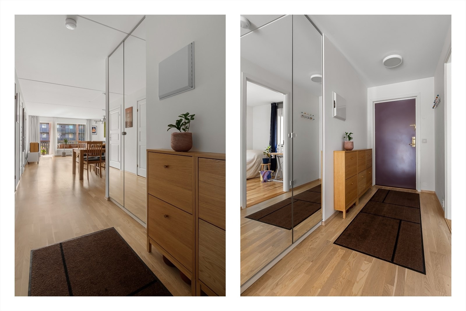 Romslig gang/entré med stor garderobe Galleribilde