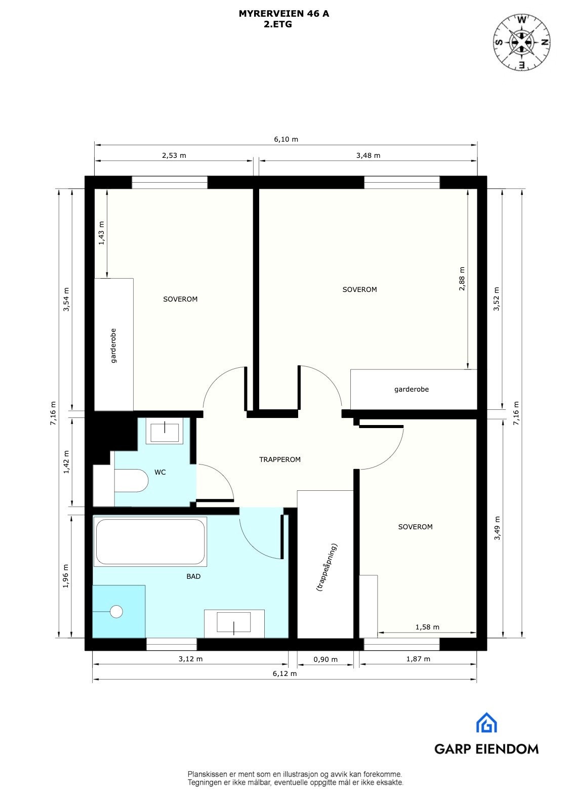 Plantegning 2 etasje Galleribilde