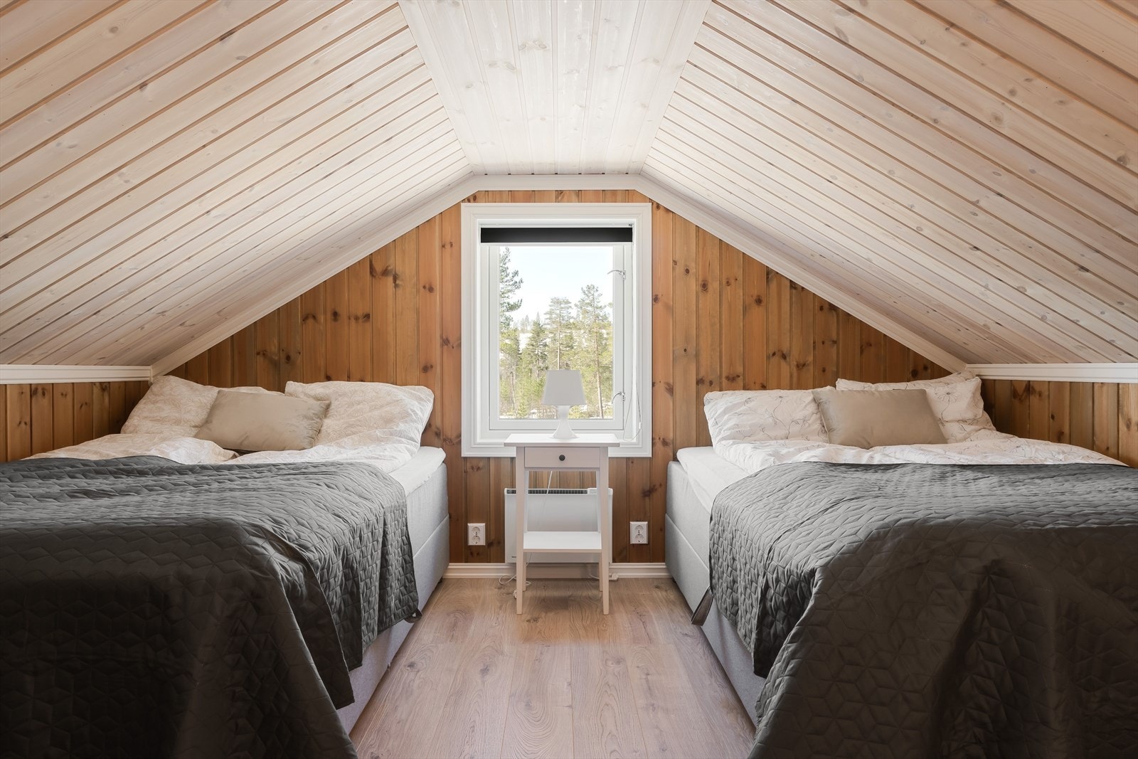 Innredet rom benyttes i dag som gjesterom. Galleribilde