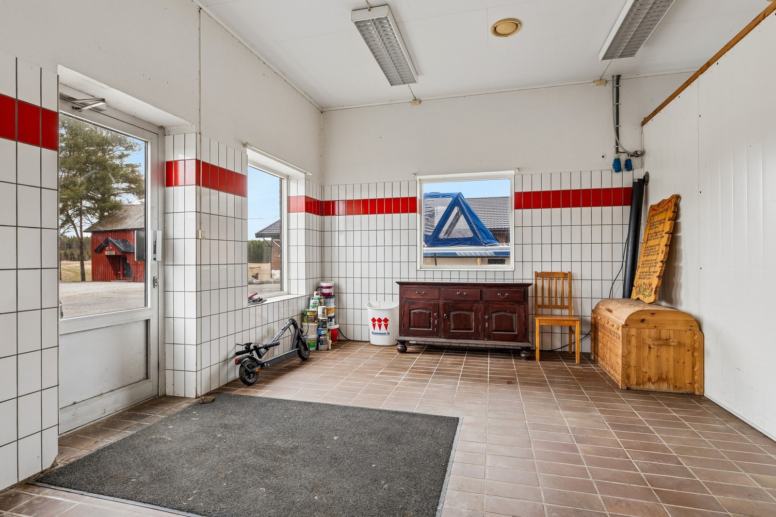 Inngangen til slakteriet Galleribilde