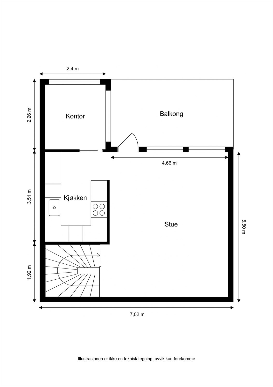 Plantegning 2. etasje Galleribilde