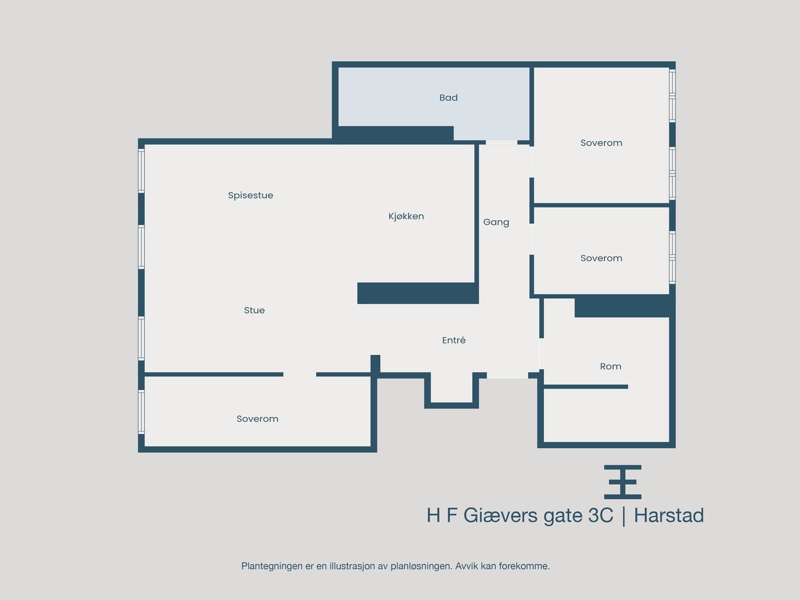 Plantegning Galleribilde
