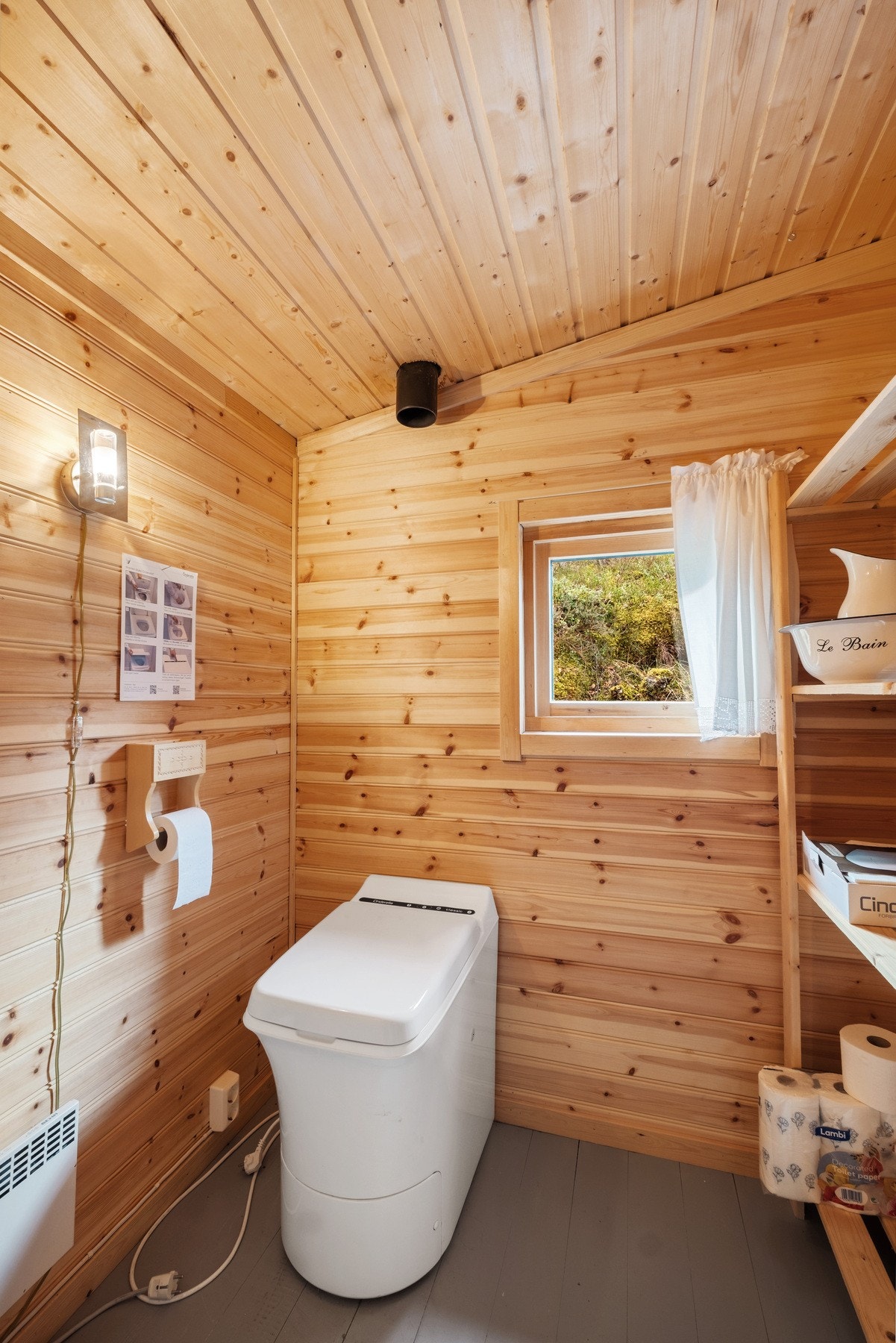 Forbrenningstoalett i eget rom Galleribilde