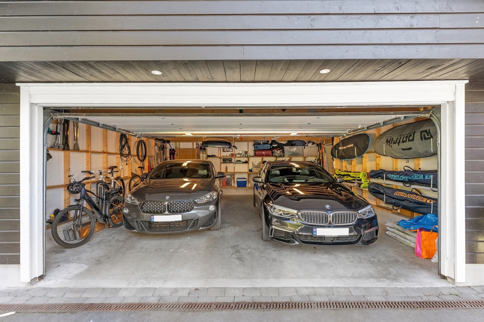 Garasjen er på 44 kvm. Galleribilde