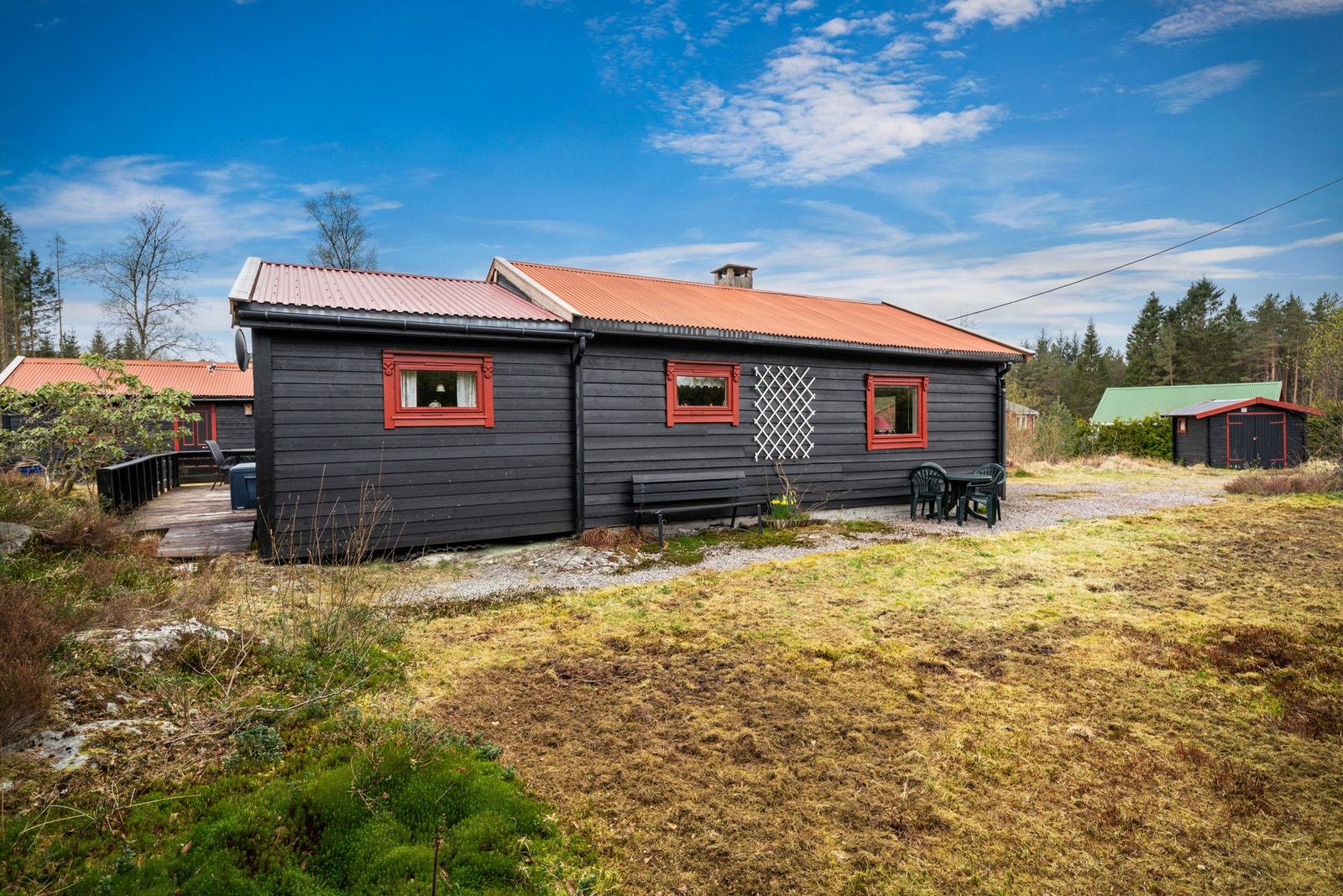 Pust i bakken på langsiden. Galleribilde