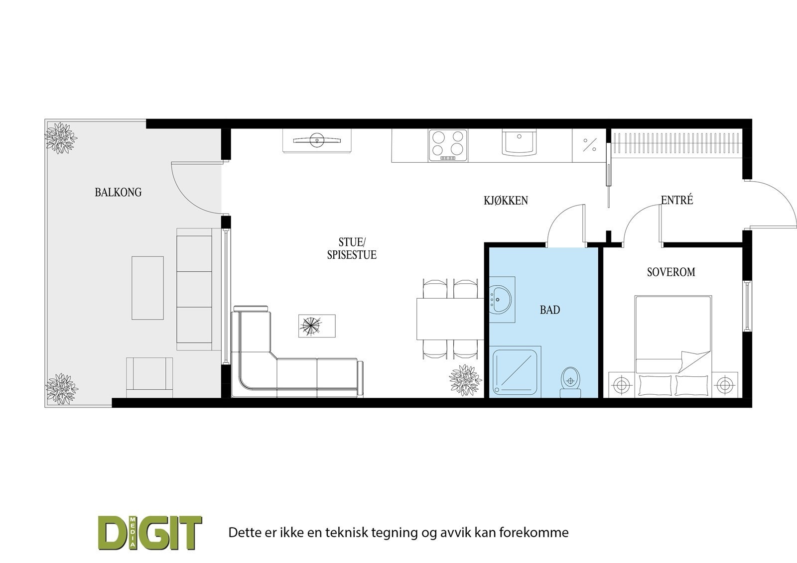 Plantegning Galleribilde