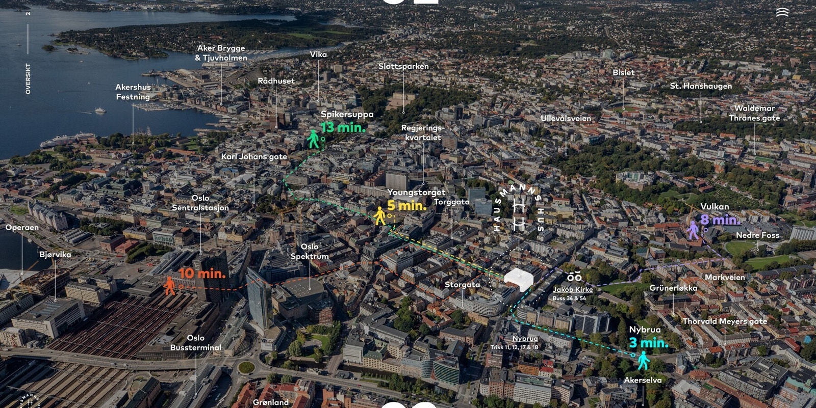 Oversiktkart. Galleribilde