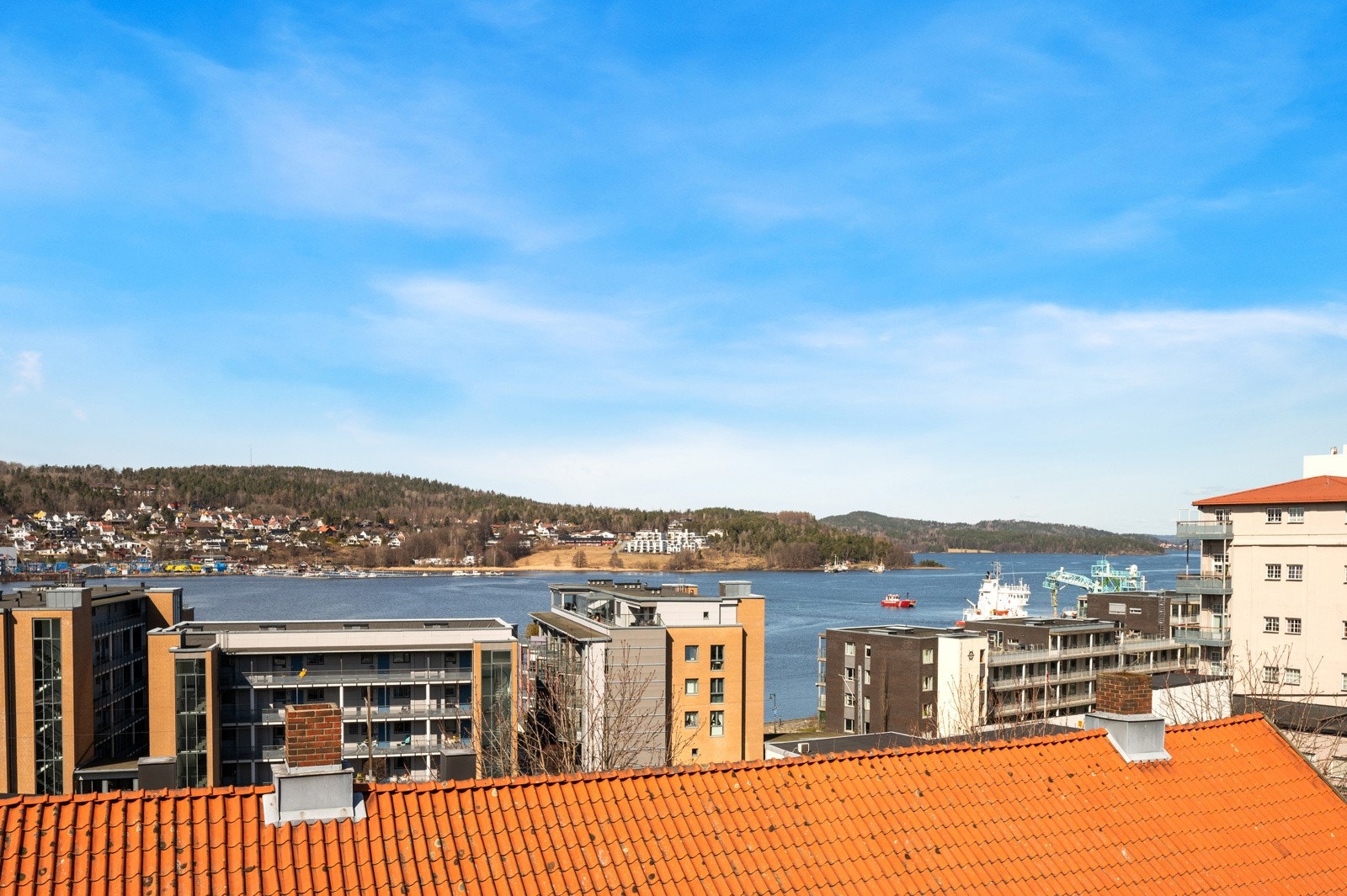 Utsikt fra balkong. Galleribilde