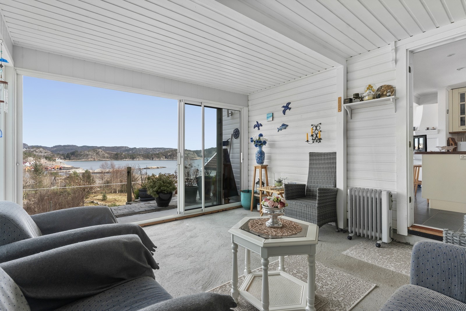 Utsikten fra hagestuen Galleribilde