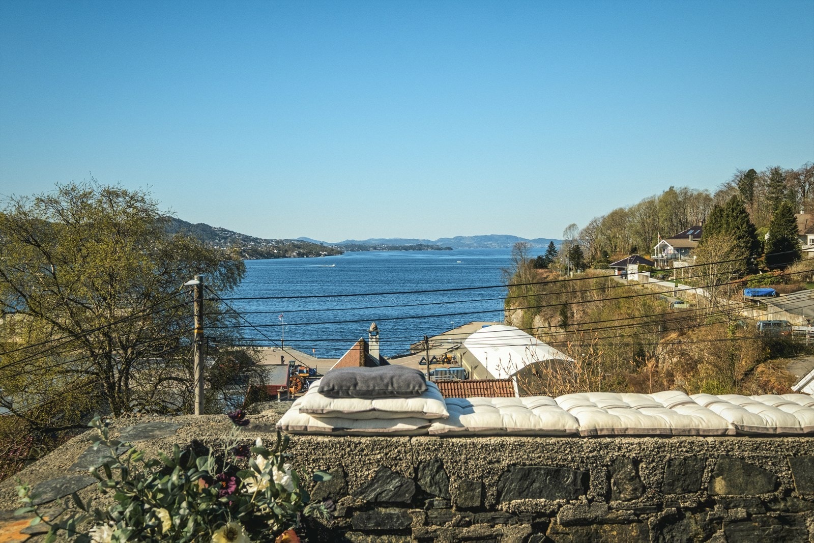 Utsikt over innseilingen til Bergen. Galleribilde