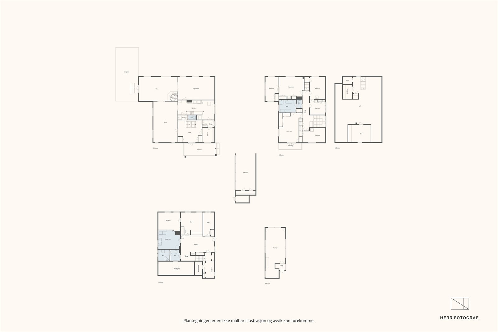 Plantegning Galleribilde
