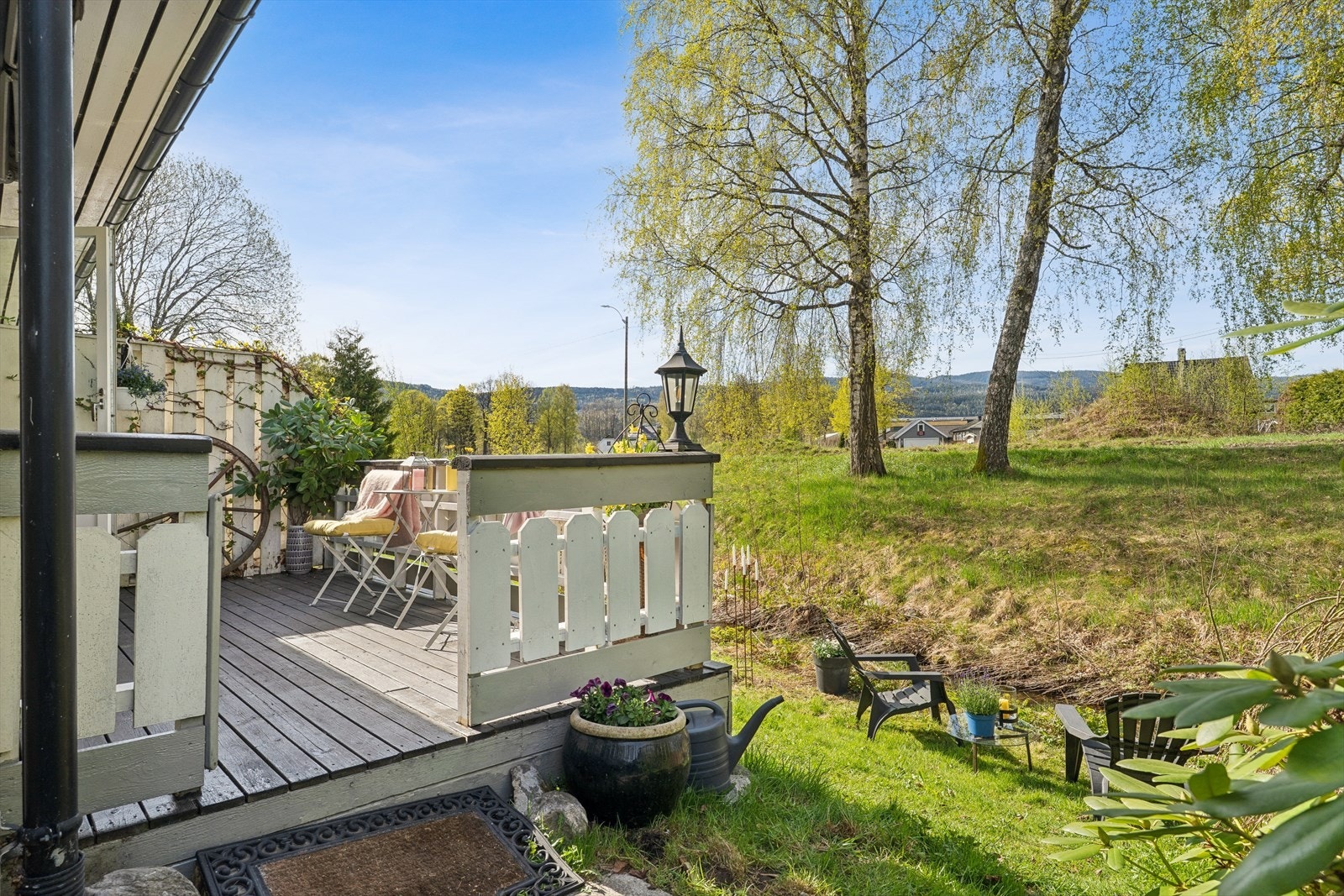 Uteplassen gir en fin overgang til de grønne fellesarealene. Galleribilde