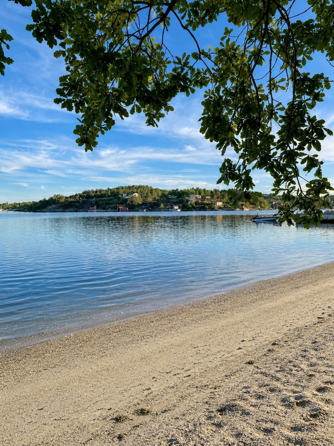 Kun 90 meter til felles strand nedenfor hytten Galleribilde