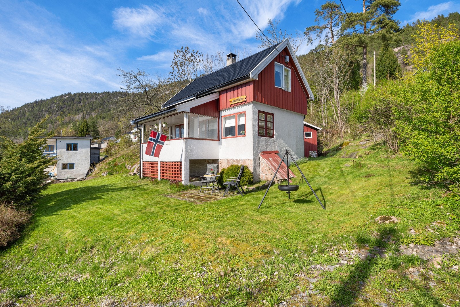 En idyllisk "rødmalt liten stue" Galleribilde