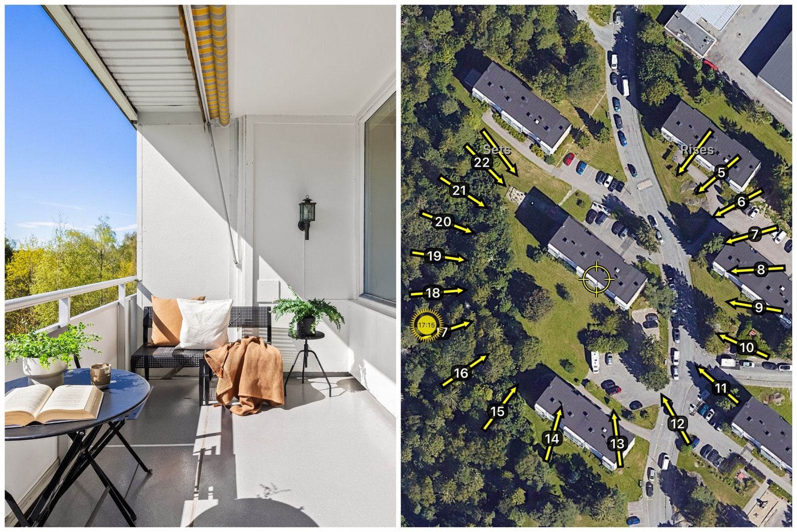 Den sydvestvendte beliggenheten sørger for flotte solforhold. Galleribilde