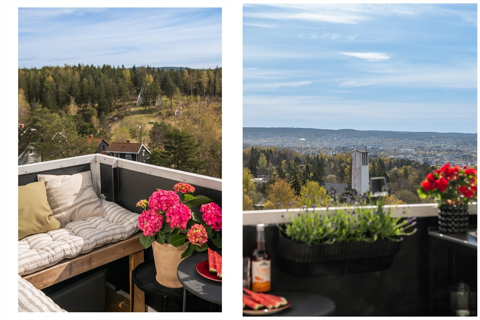 ...og over mot Grefsen og Nordmarka Galleribilde