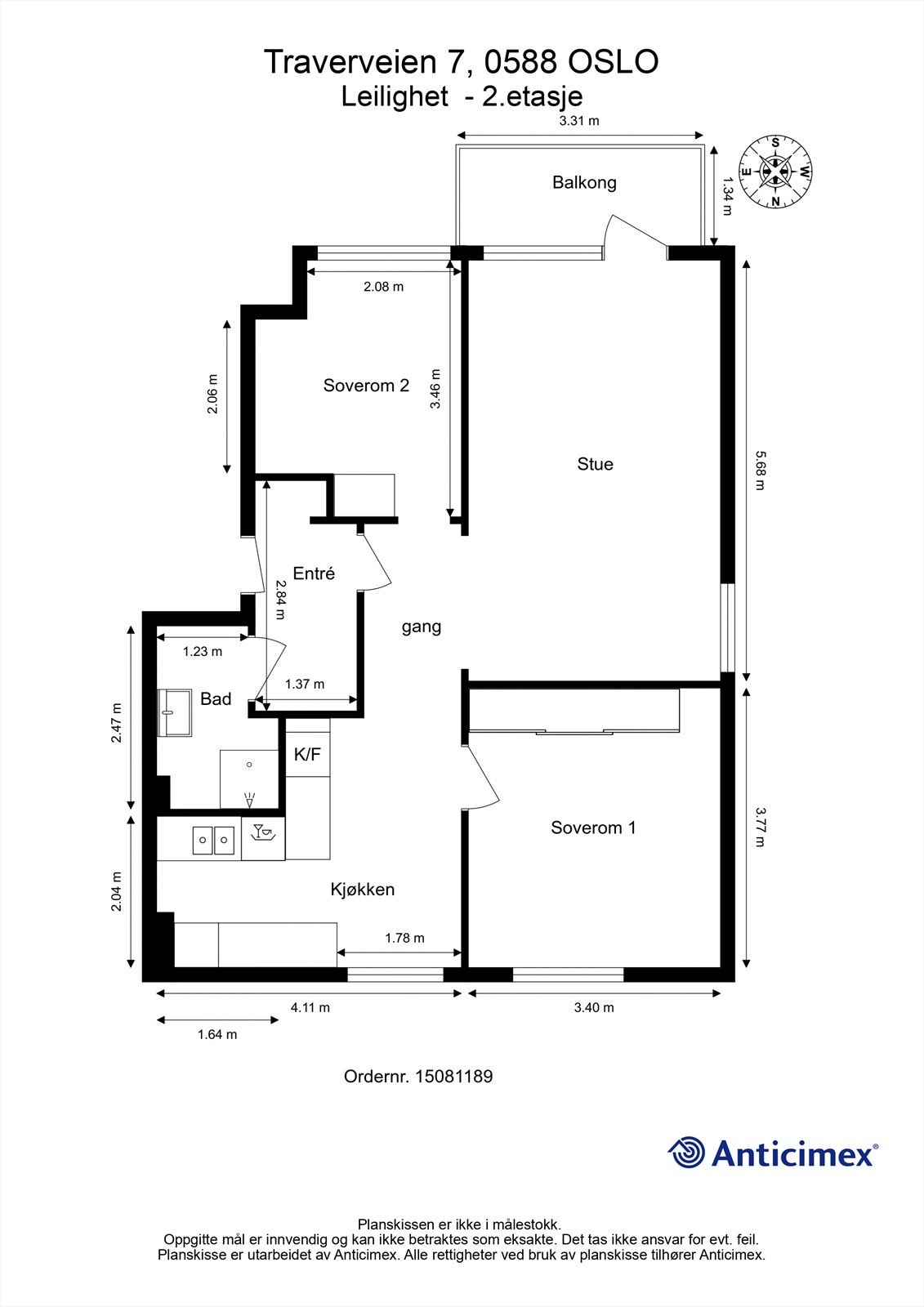 Plantegning Galleribilde