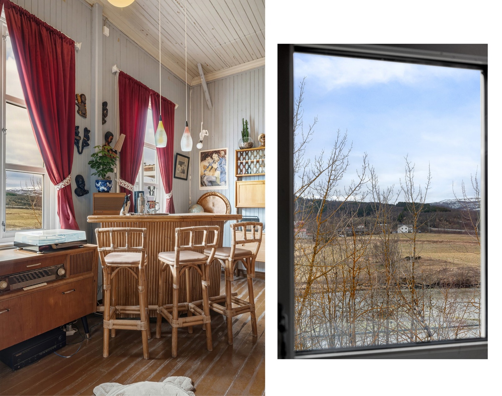 Usjenerte omgivelser og flott utsikt fra stuevinduene Galleribilde