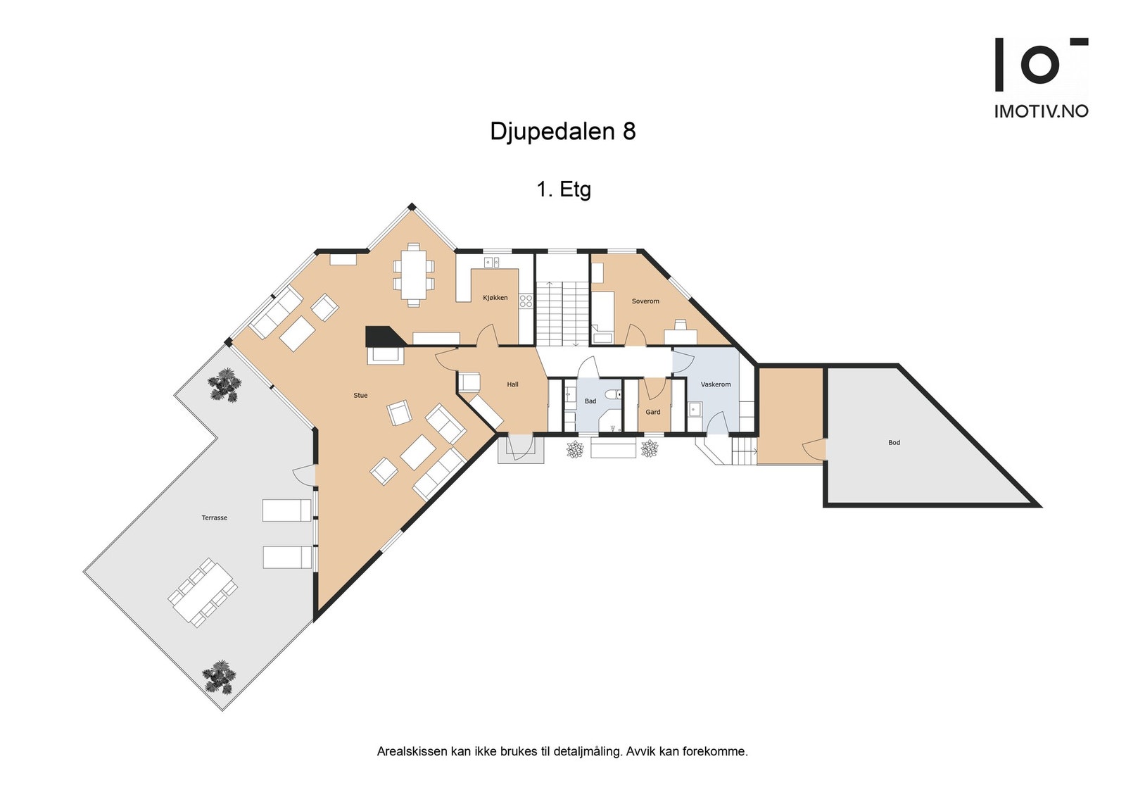 - Plantegning hovedetasje - Galleribilde
