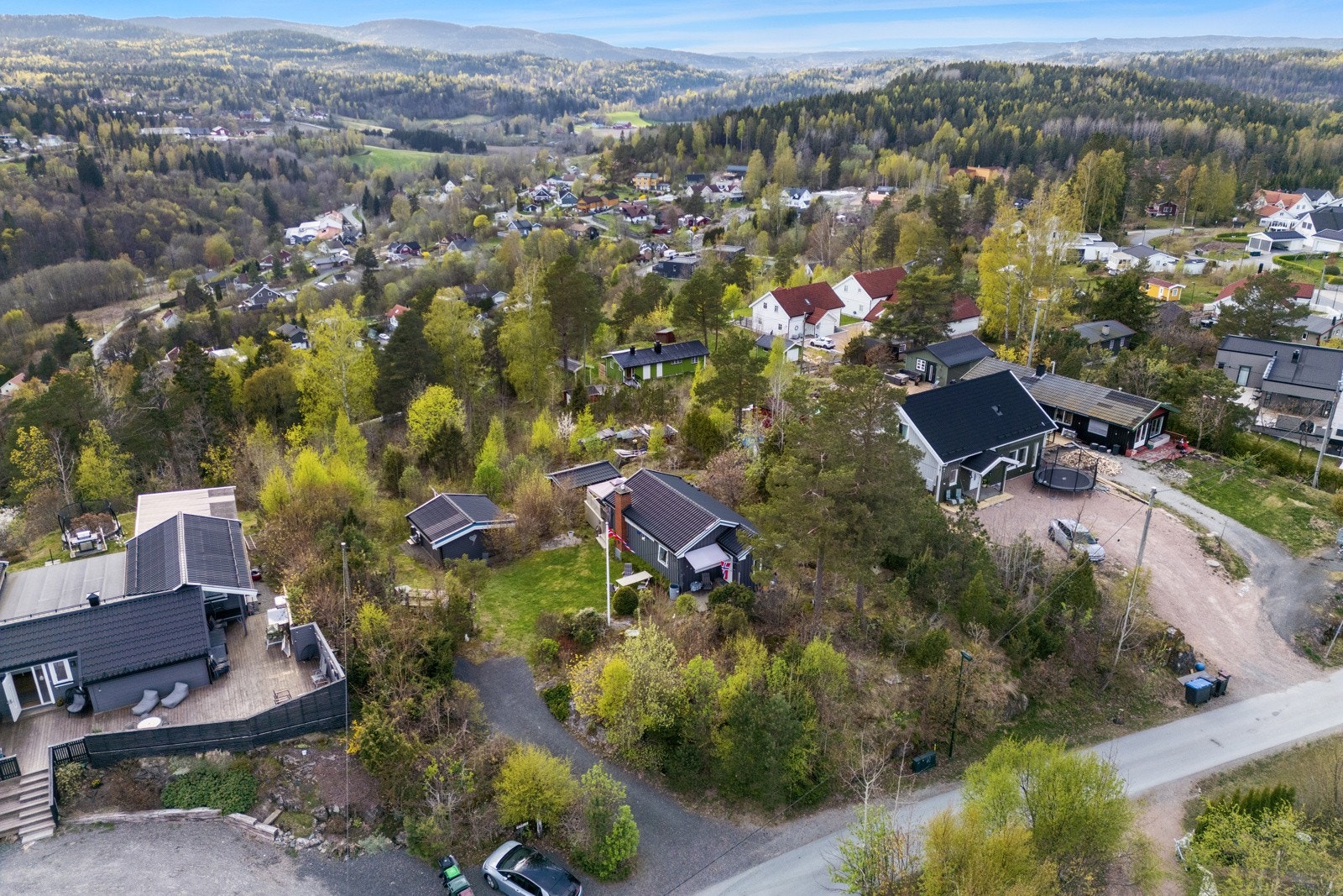 Høydefoto sett fra øst mot vest Galleribilde