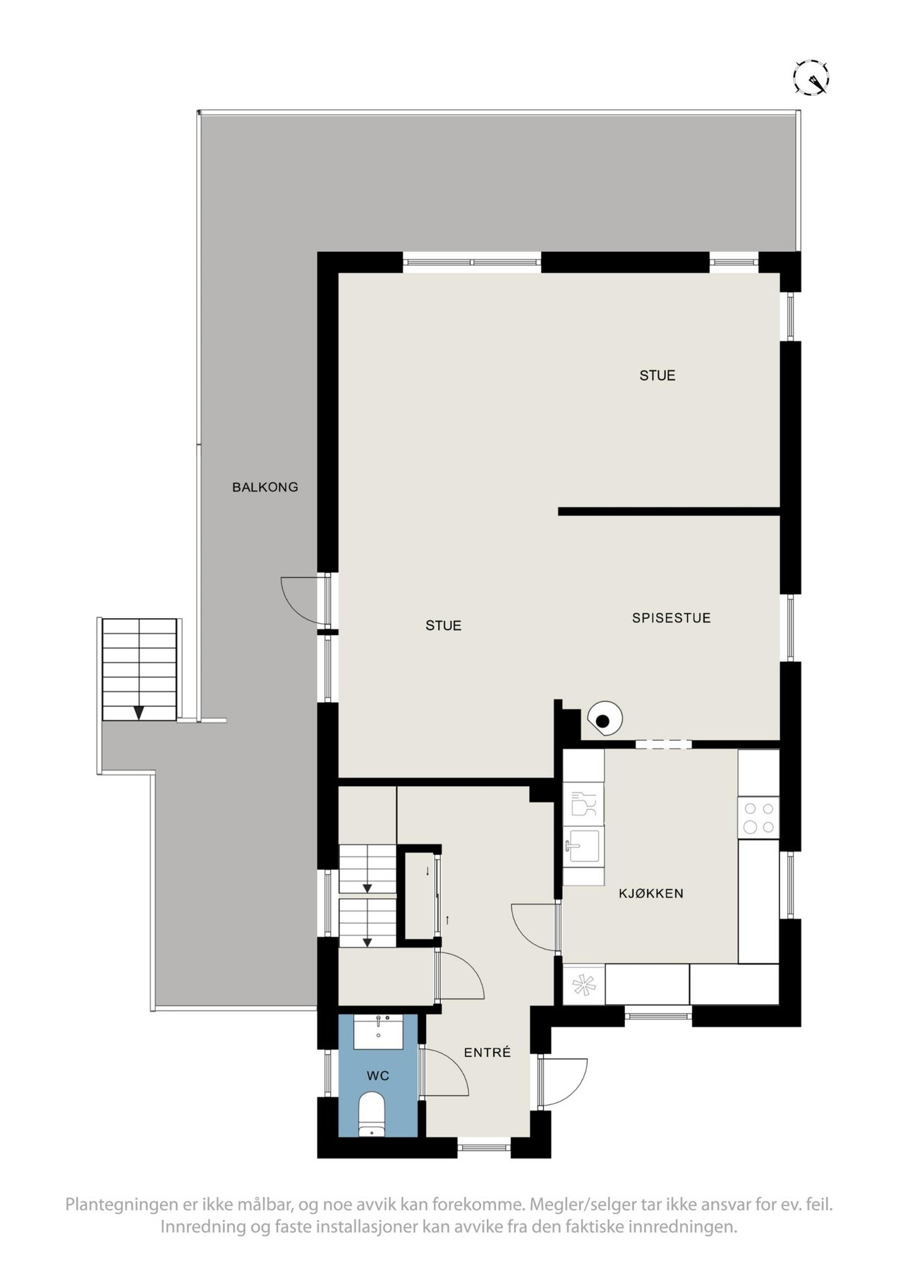 Planskisse over 1.etasjen. Galleribilde