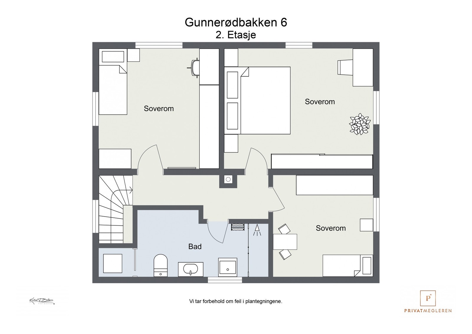 Plantegning 2. etasje Galleribilde