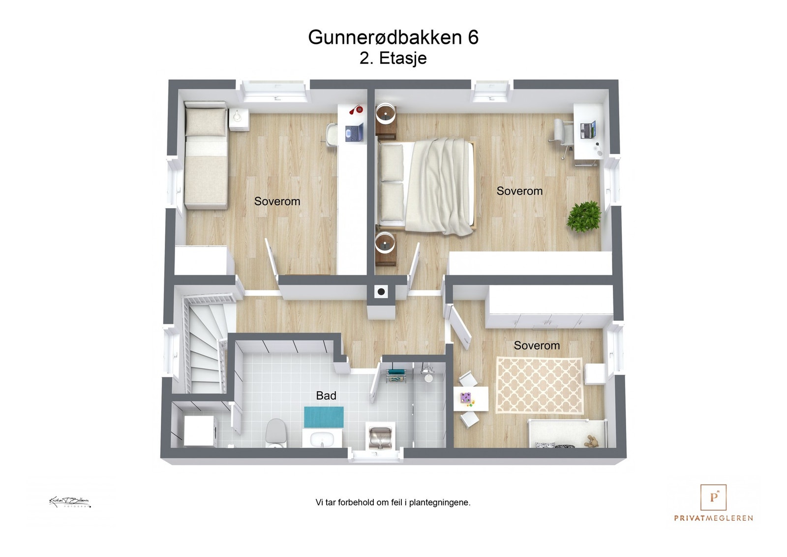 Plantegning 2. etasje Galleribilde