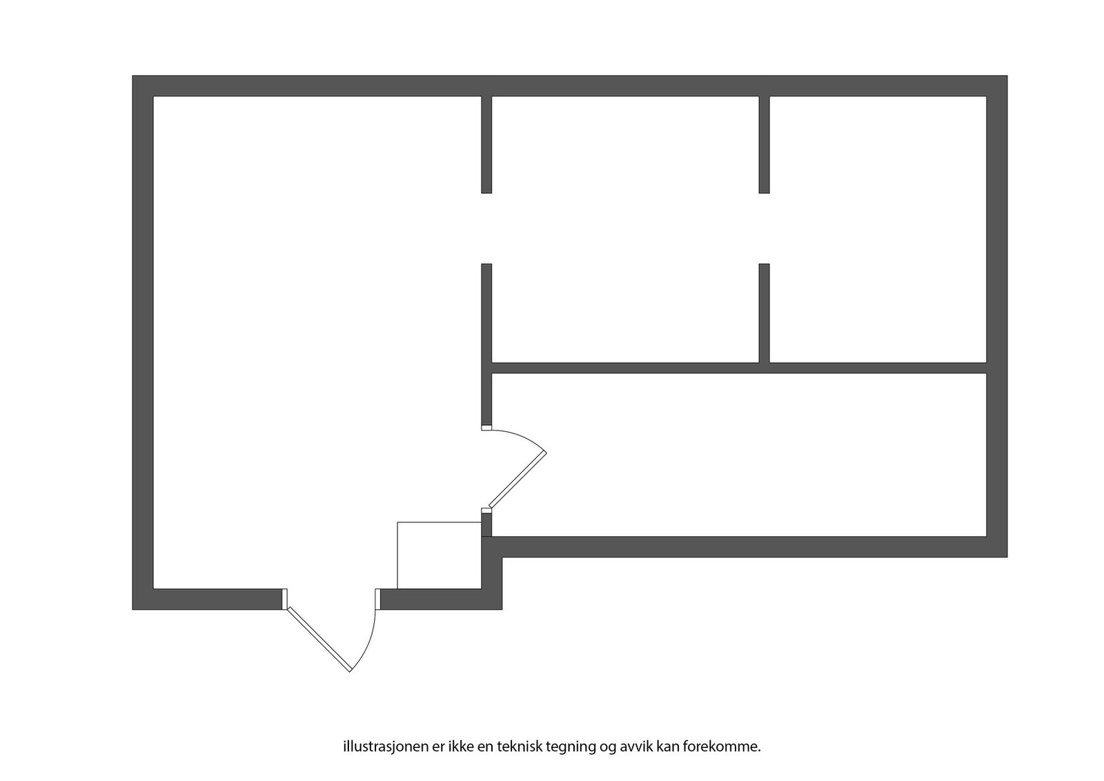 Plantegning kjeller. Galleribilde