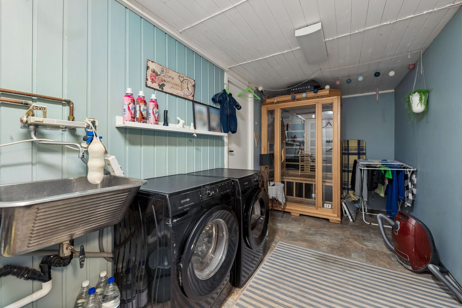 Vaskerom med badstu. Galleribilde