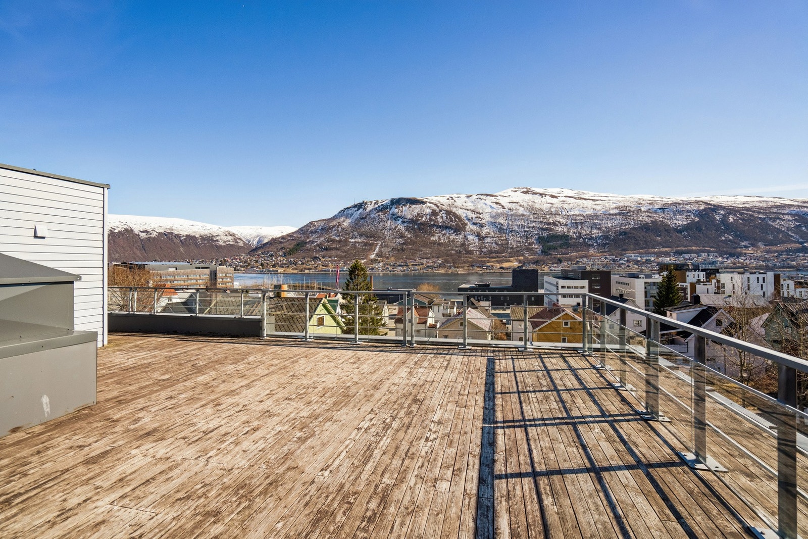 Gode solforhold på takterrassen Galleribilde