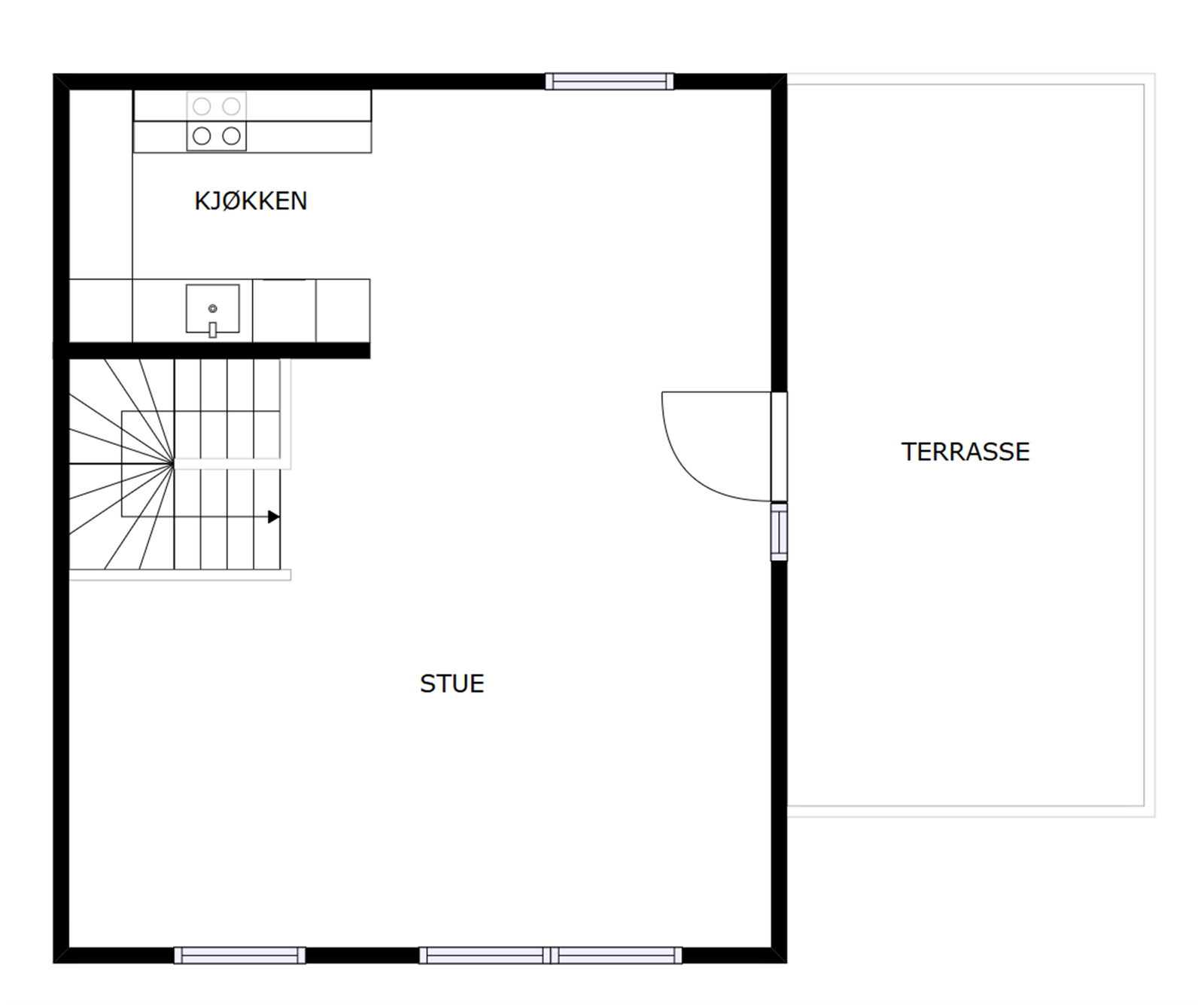 Veiledende planskisse 2. etasje. Galleribilde