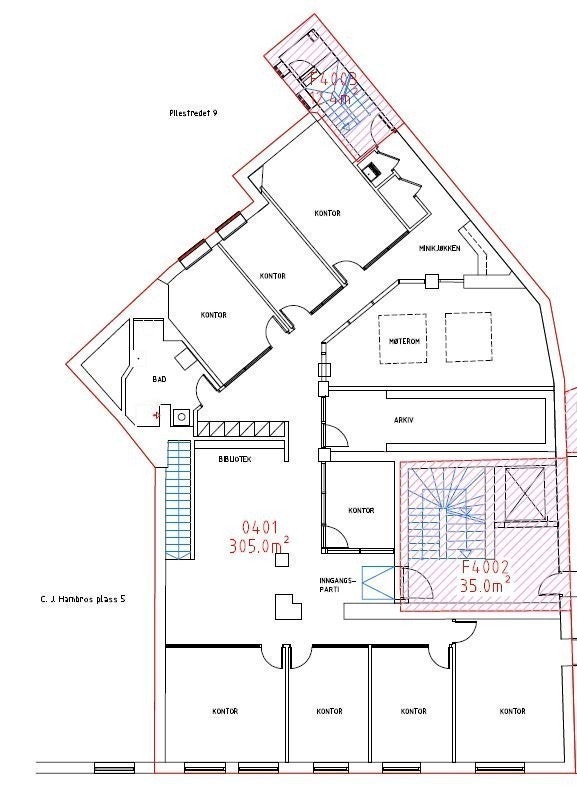 Planløsning for 4.etg Galleribilde