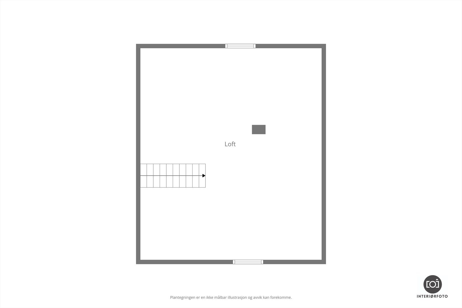 Plantegning loft Galleribilde