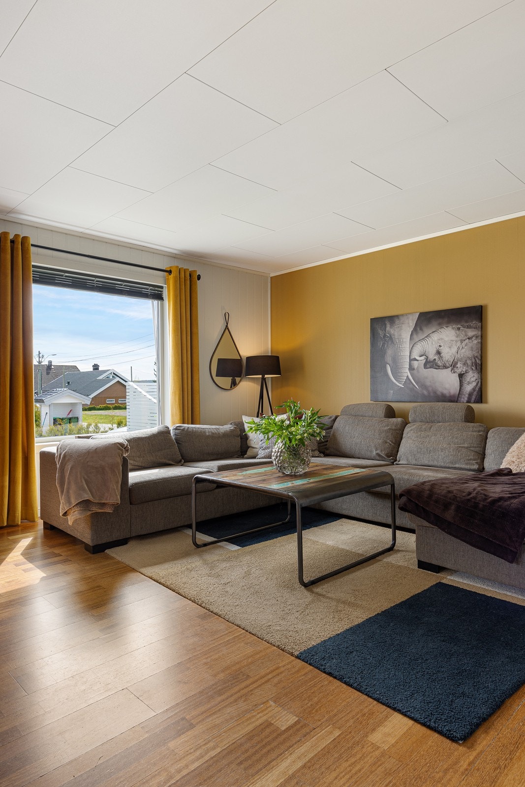 Store vindusflater sørger for rikelig med det gode, naturlige lysinnfallet. Galleribilde