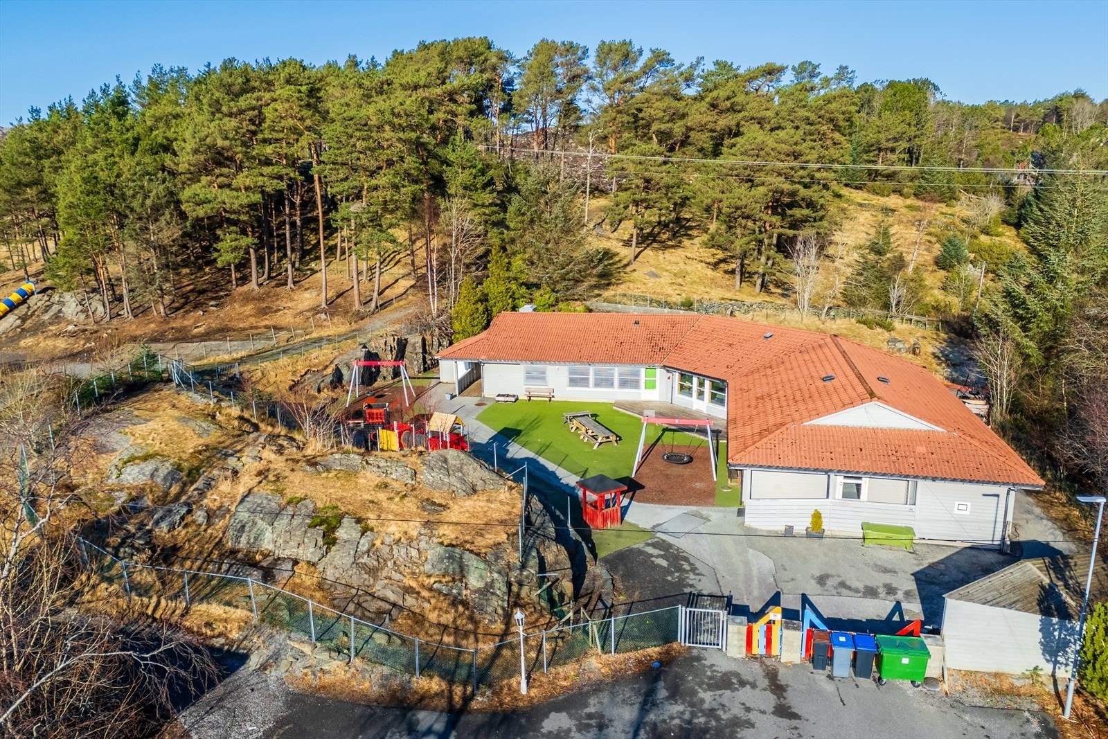 Ulven Naturbarnehage ligger får minutter fra boligen. Galleribilde