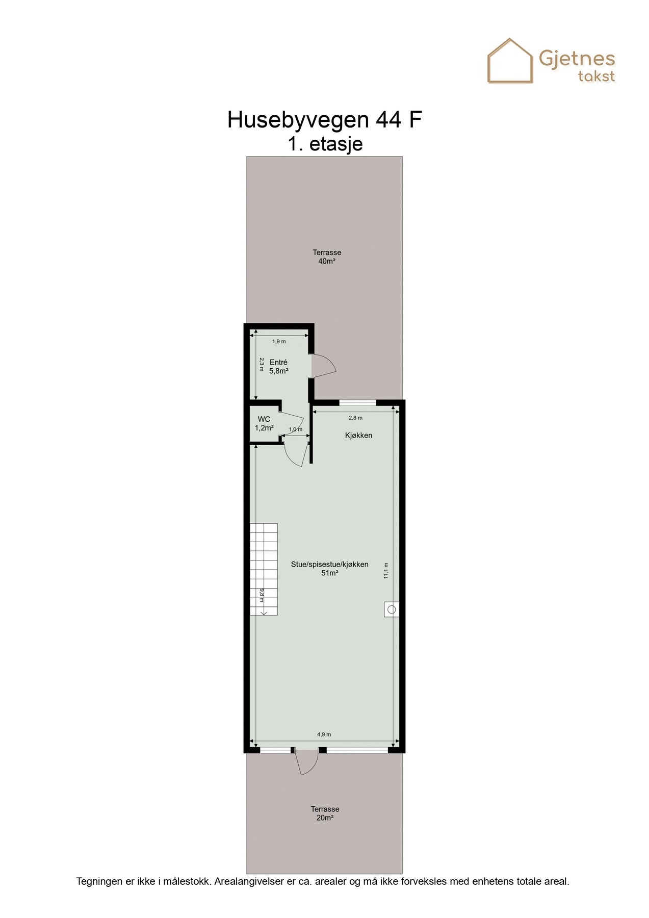 Planskisse 1. etasje. Galleribilde