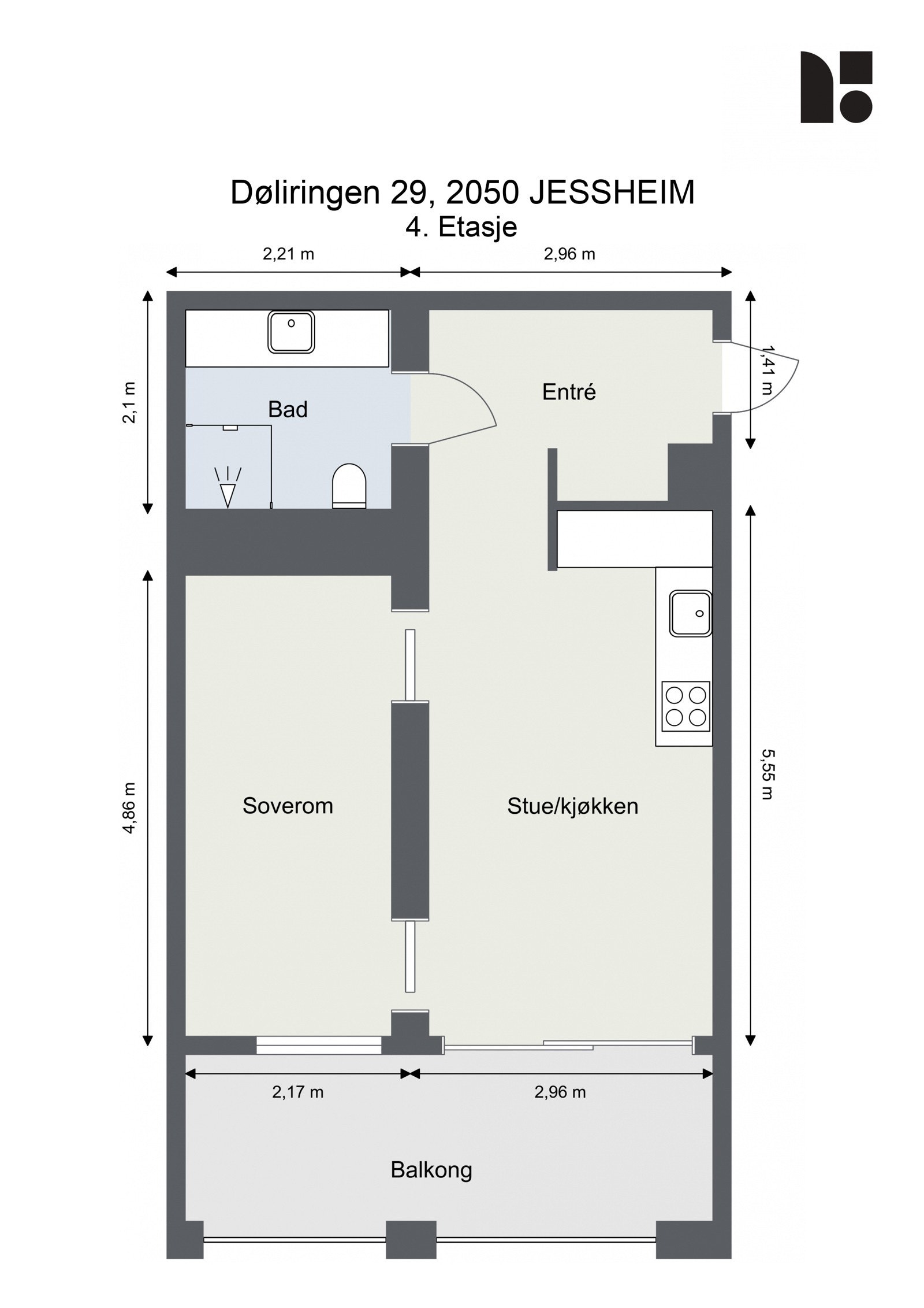 Plantegning - J404 Galleribilde