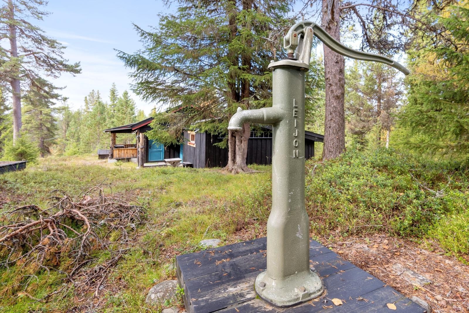 Vannpost på tunet gir enkel tilgang til vann. Galleribilde