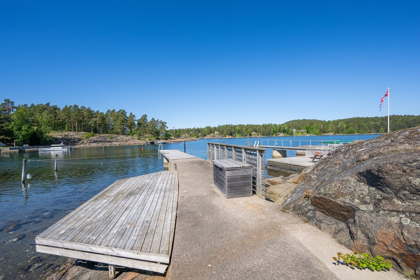 Fra bryggen m/solplass Galleribilde