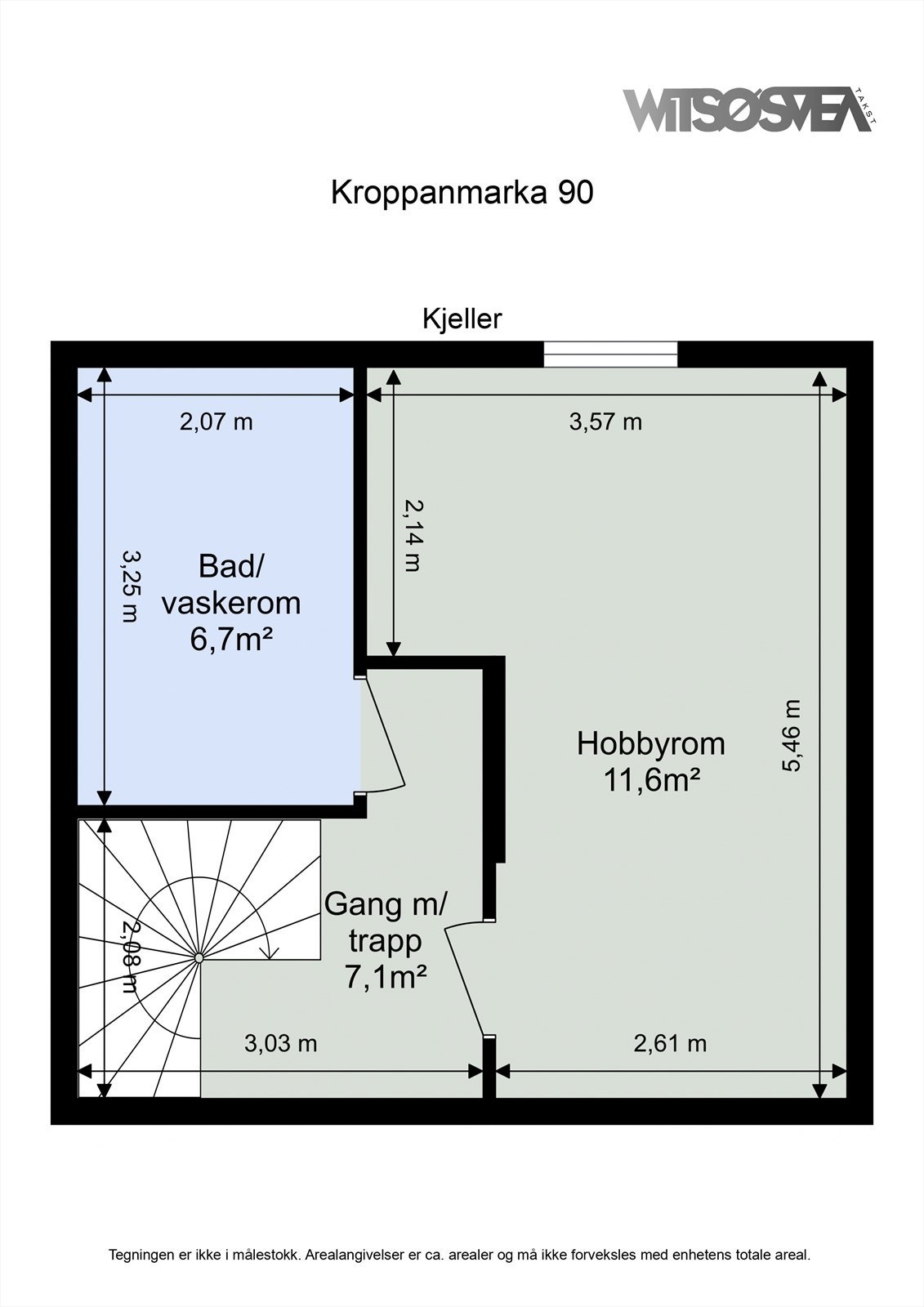Plantegning kjeller Galleribilde