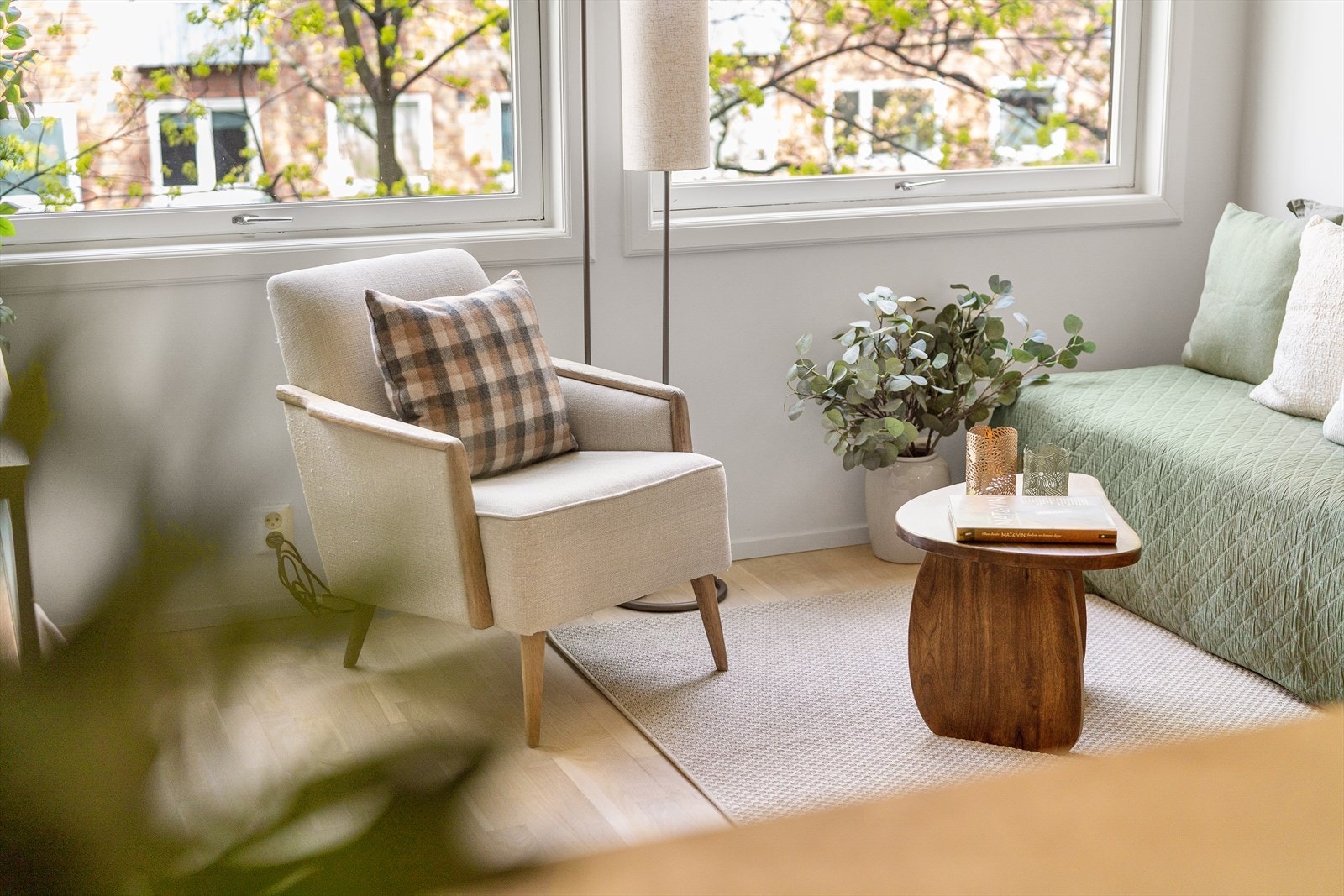 Gulvene ble slipt og overflater malt i 2026. Galleribilde