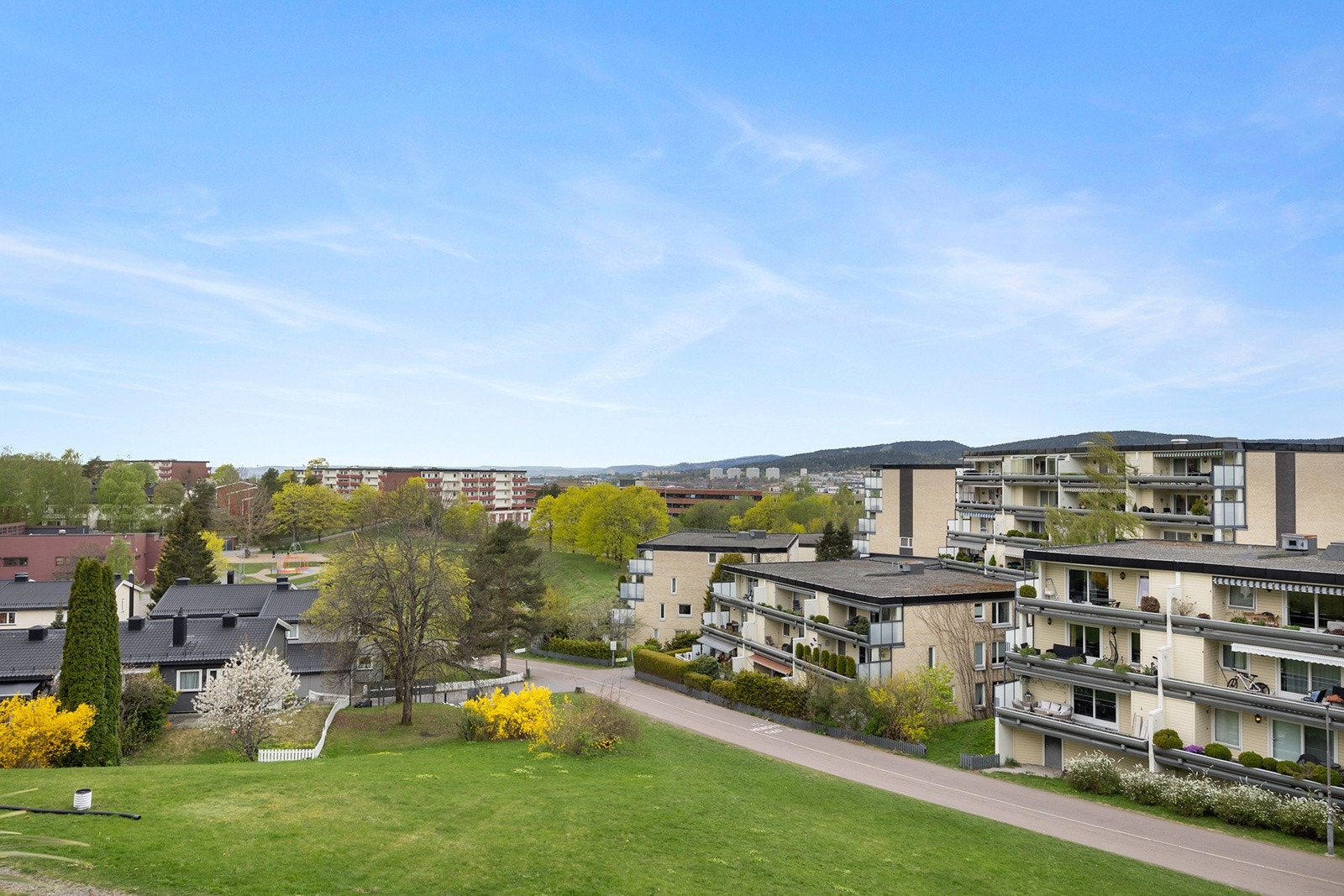 Utsikt fra balkongen Galleribilde