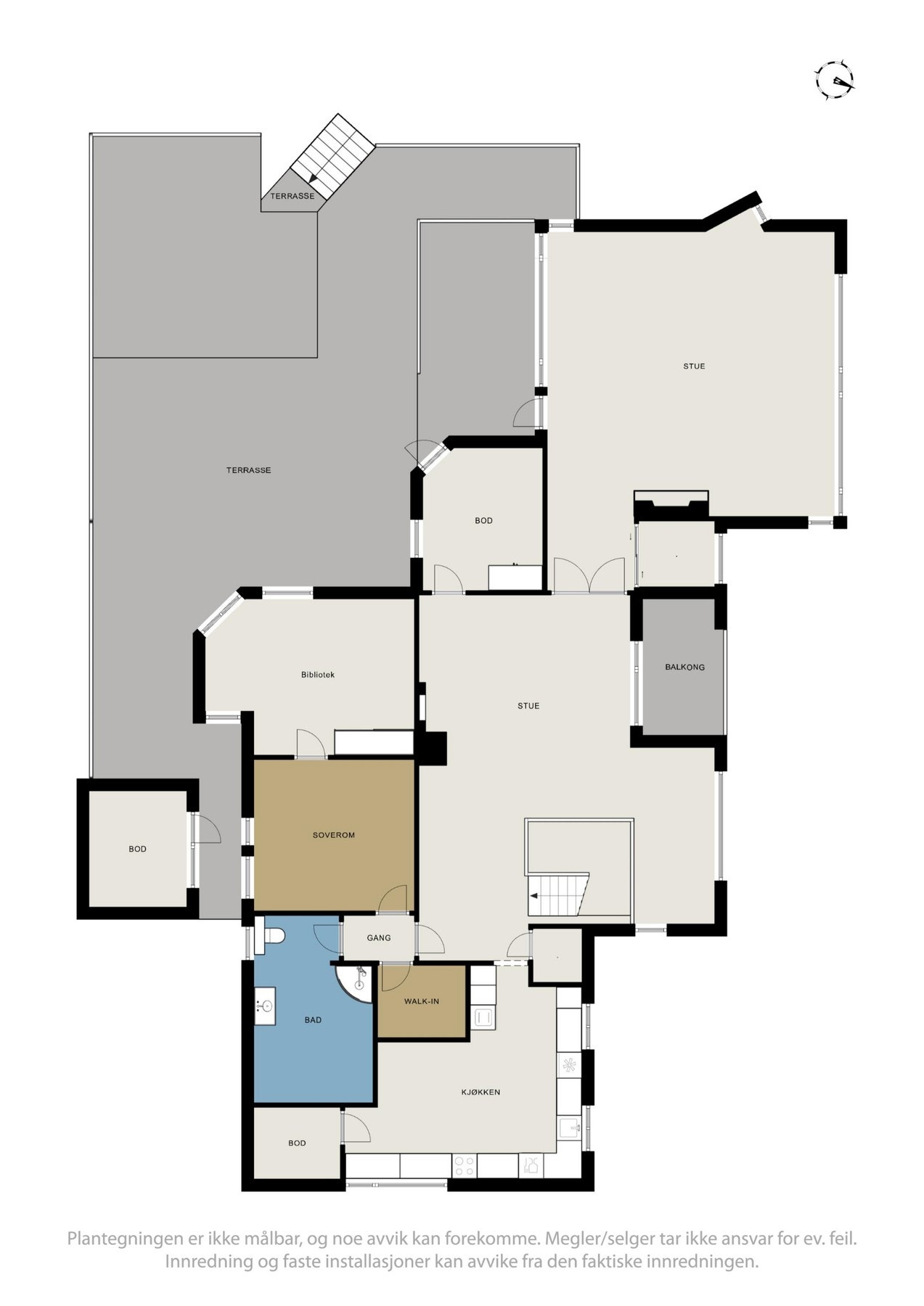 Plantegning 1.etasje Galleribilde