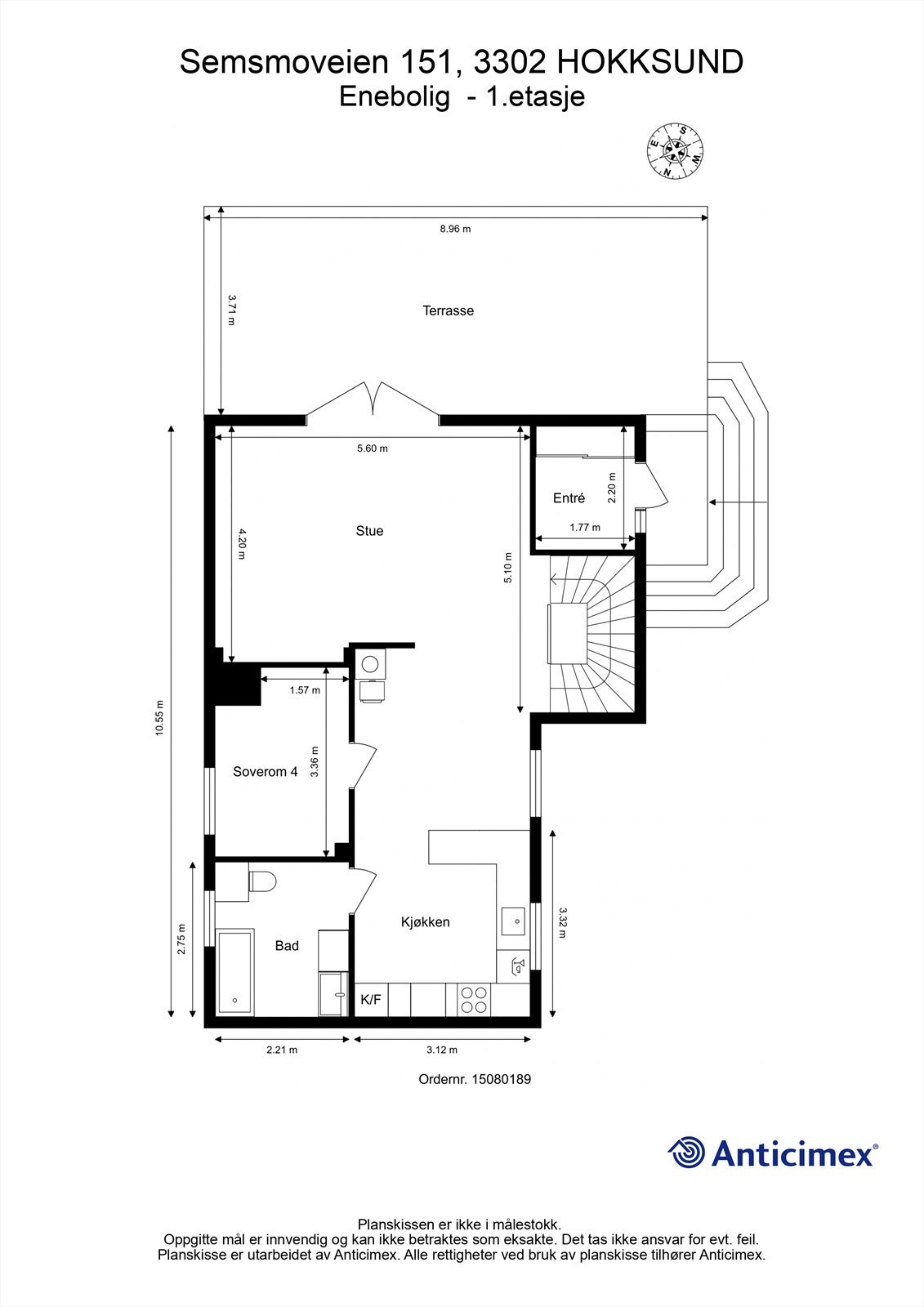 Plantegning 1. etasje Galleribilde