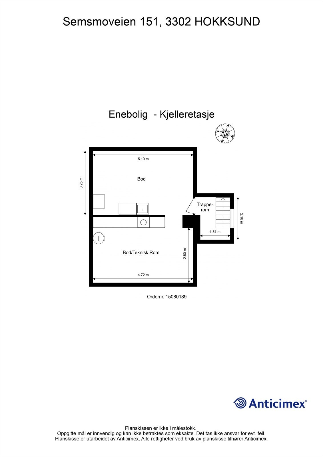 Plantegning kjelleretasje Galleribilde
