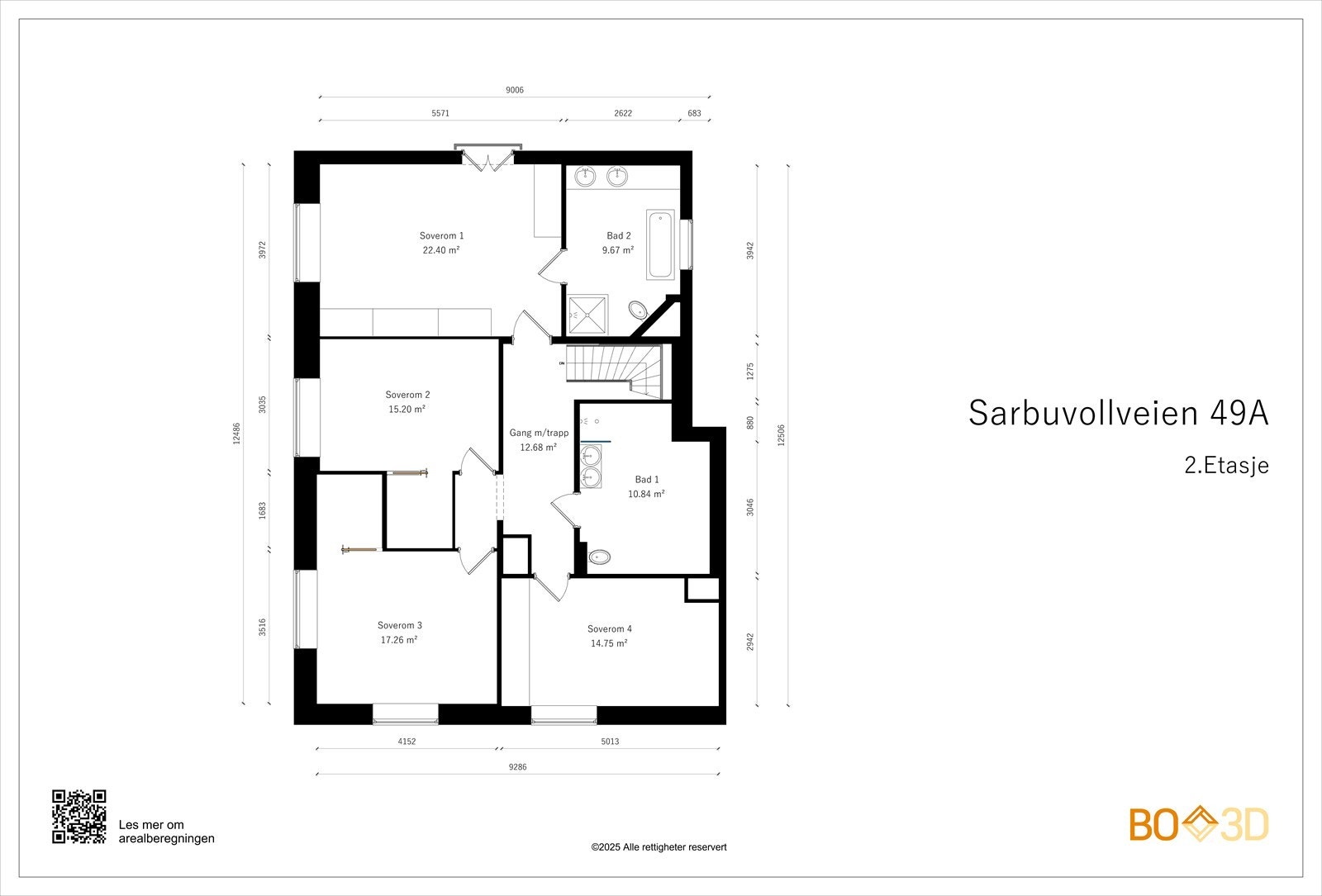 Sarbuvollveien 49 A - 2. Etasje. Galleribilde