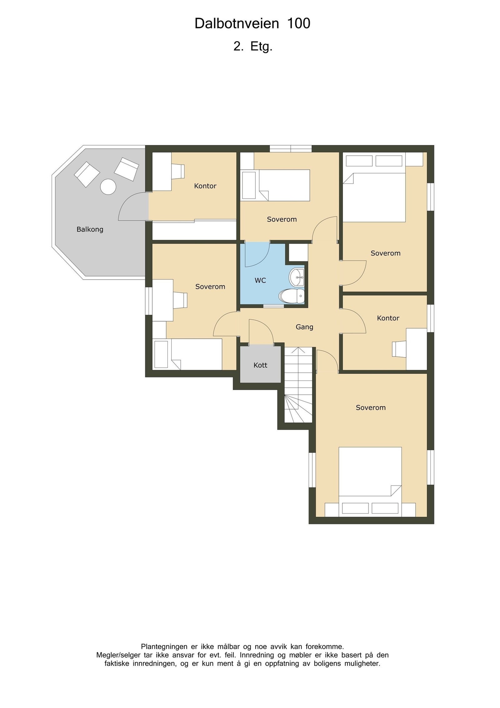 Planskisse 2. etasje Galleribilde