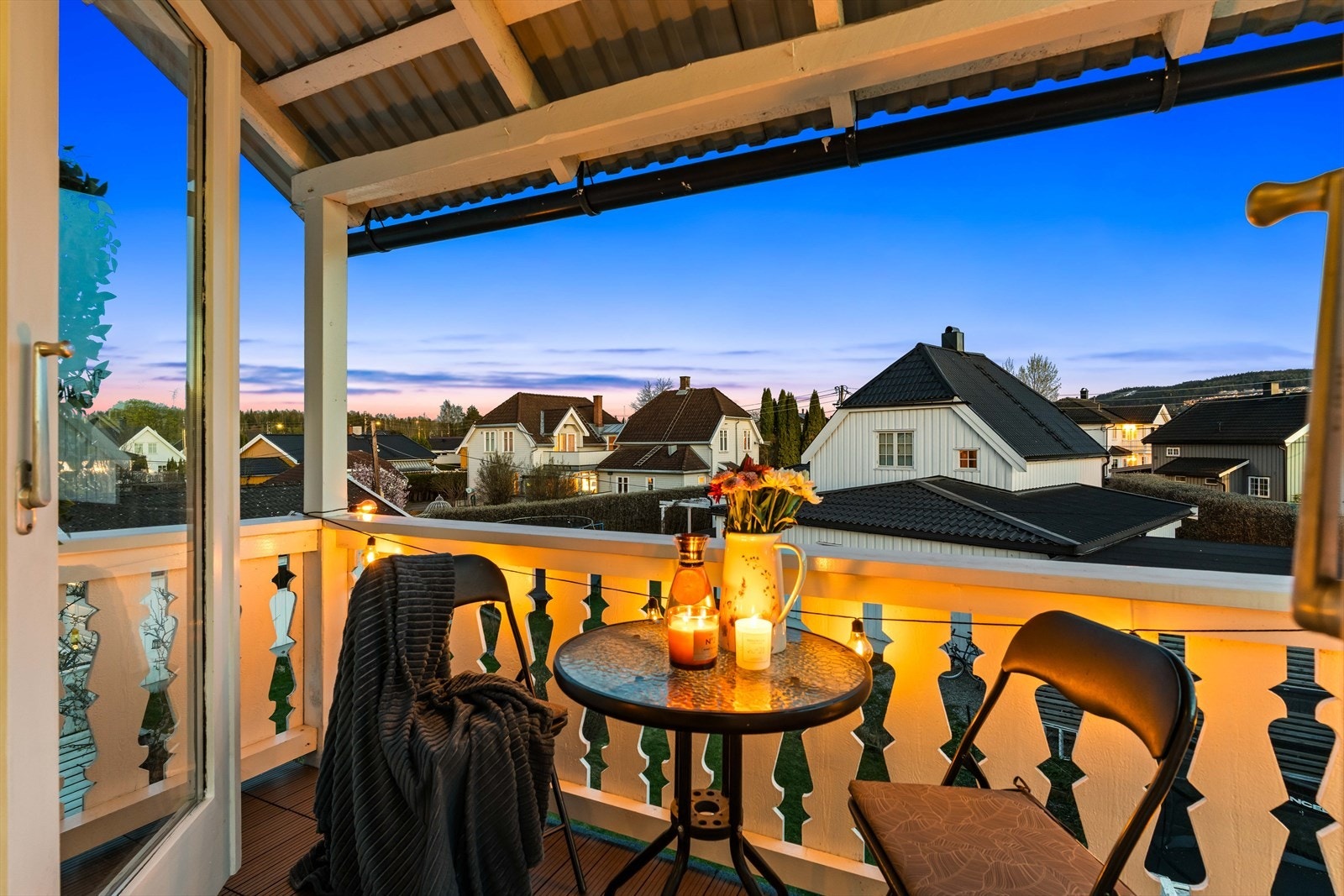 Her kan du trekke deg tilbake og nyte en rolig kveld under åpen himmel. Galleribilde