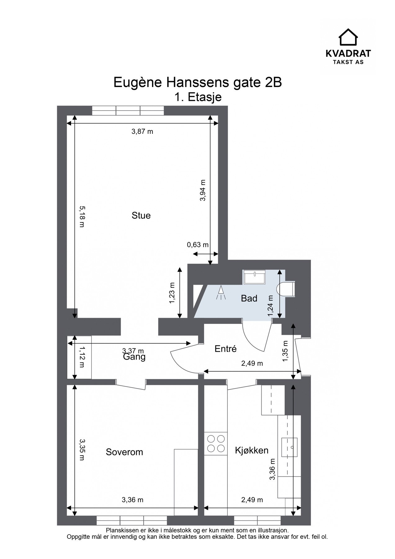 Plantegning - 1. etasje. Galleribilde