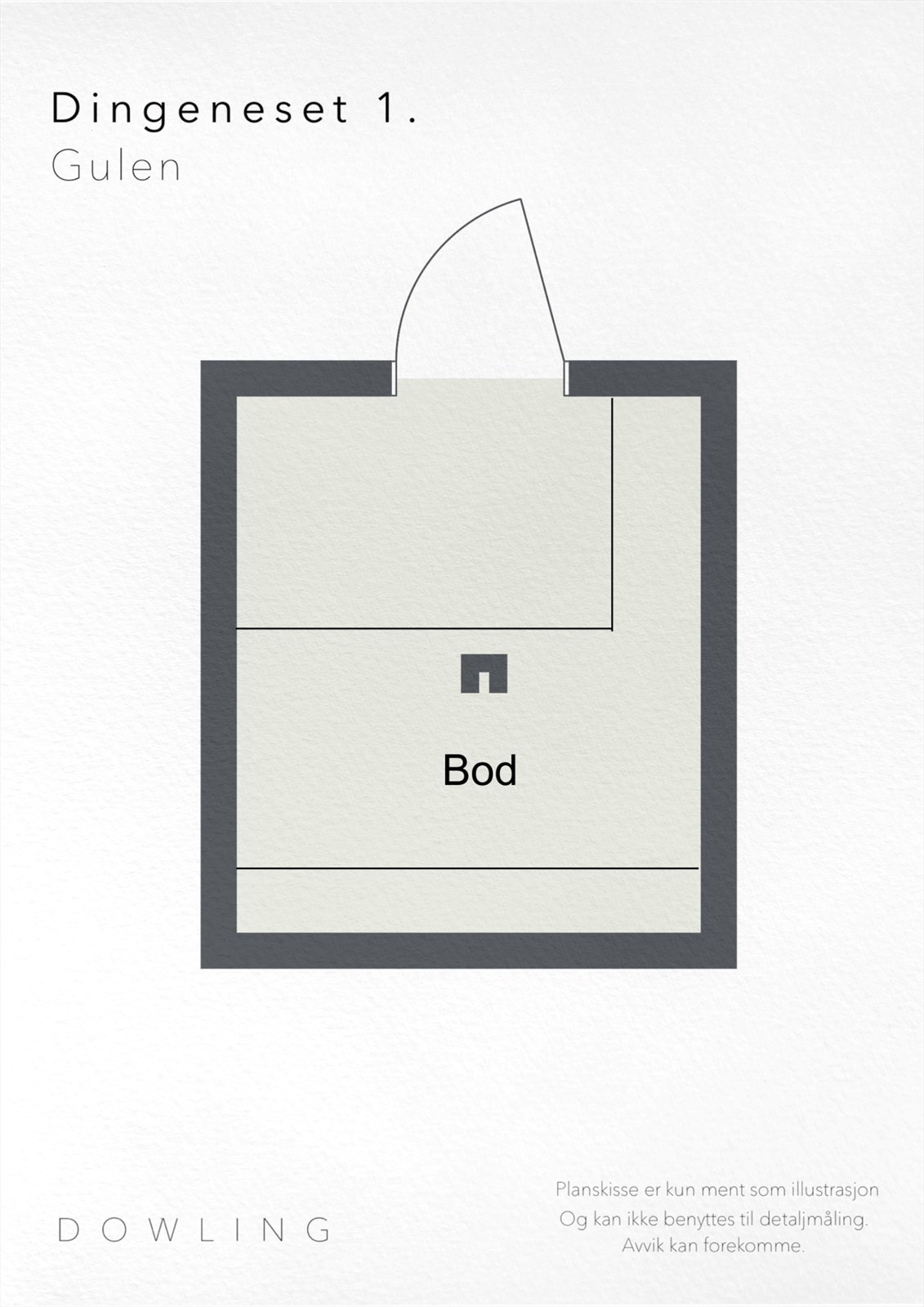 Plantegning bod. Galleribilde